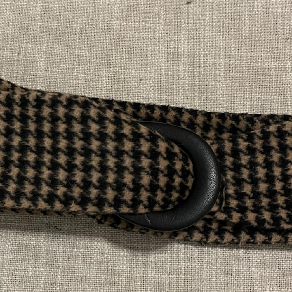 Houndstooth Wool Belt